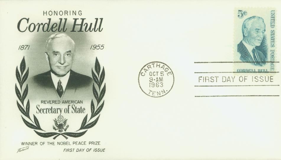 U.S. #1235 FDC – 1963 Hull First Day Cover.