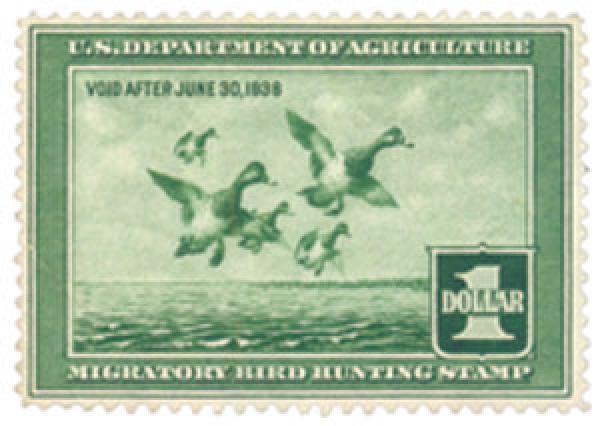 1937 $1.00 Scaup Ducks