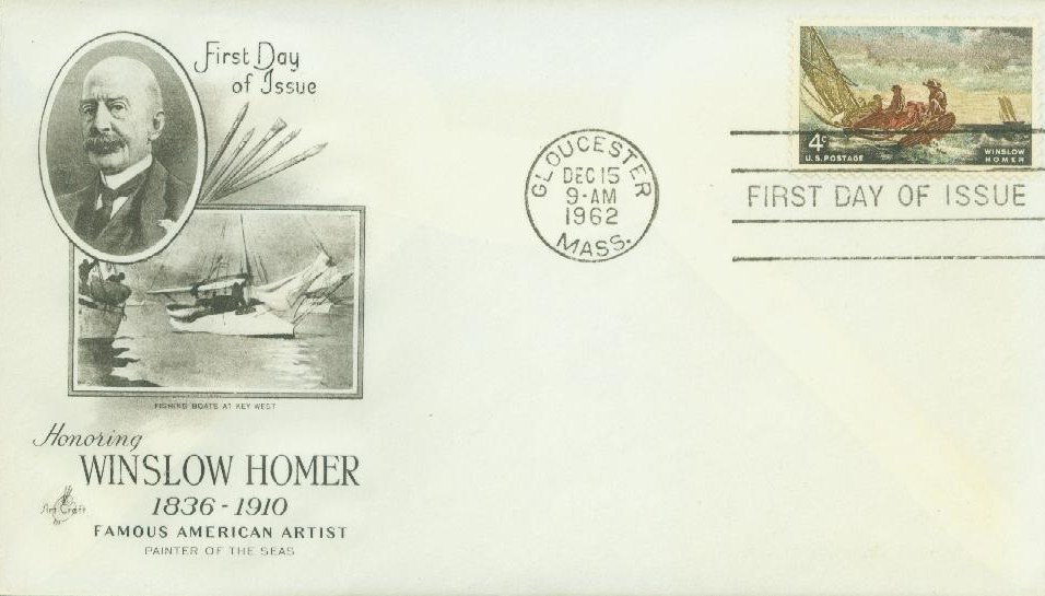 U.S. #1207 FDC â€“ 1962 Homer First Day Cover.