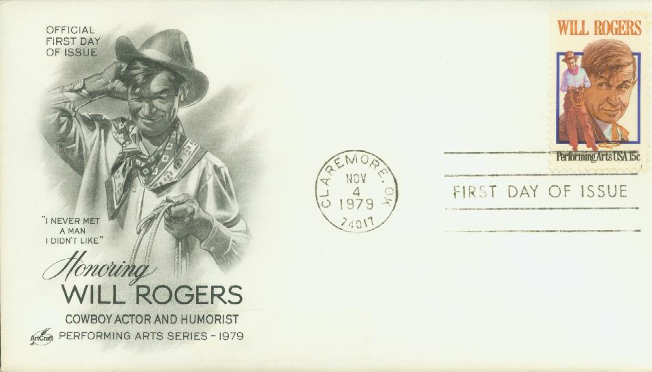 U.S. #1801 FDC – 1979 Rogers First Day Cover.