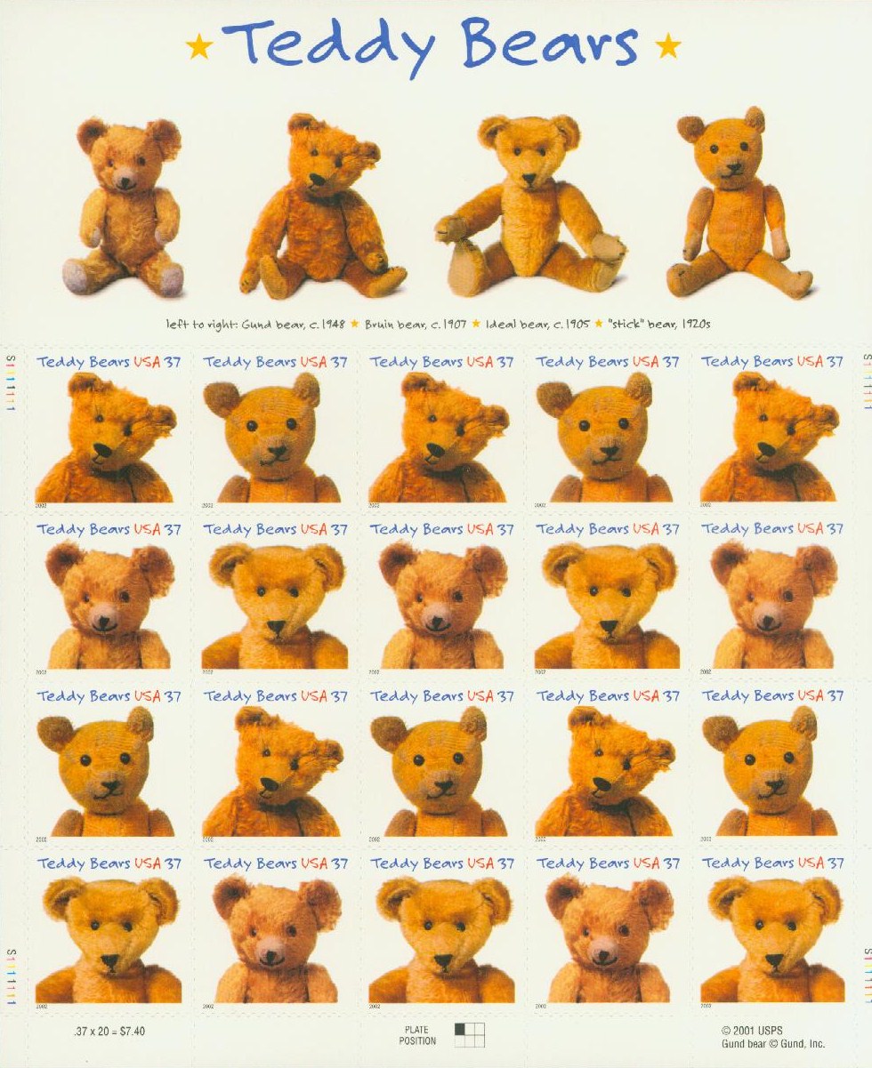 2002 37¢ Teddy Bears