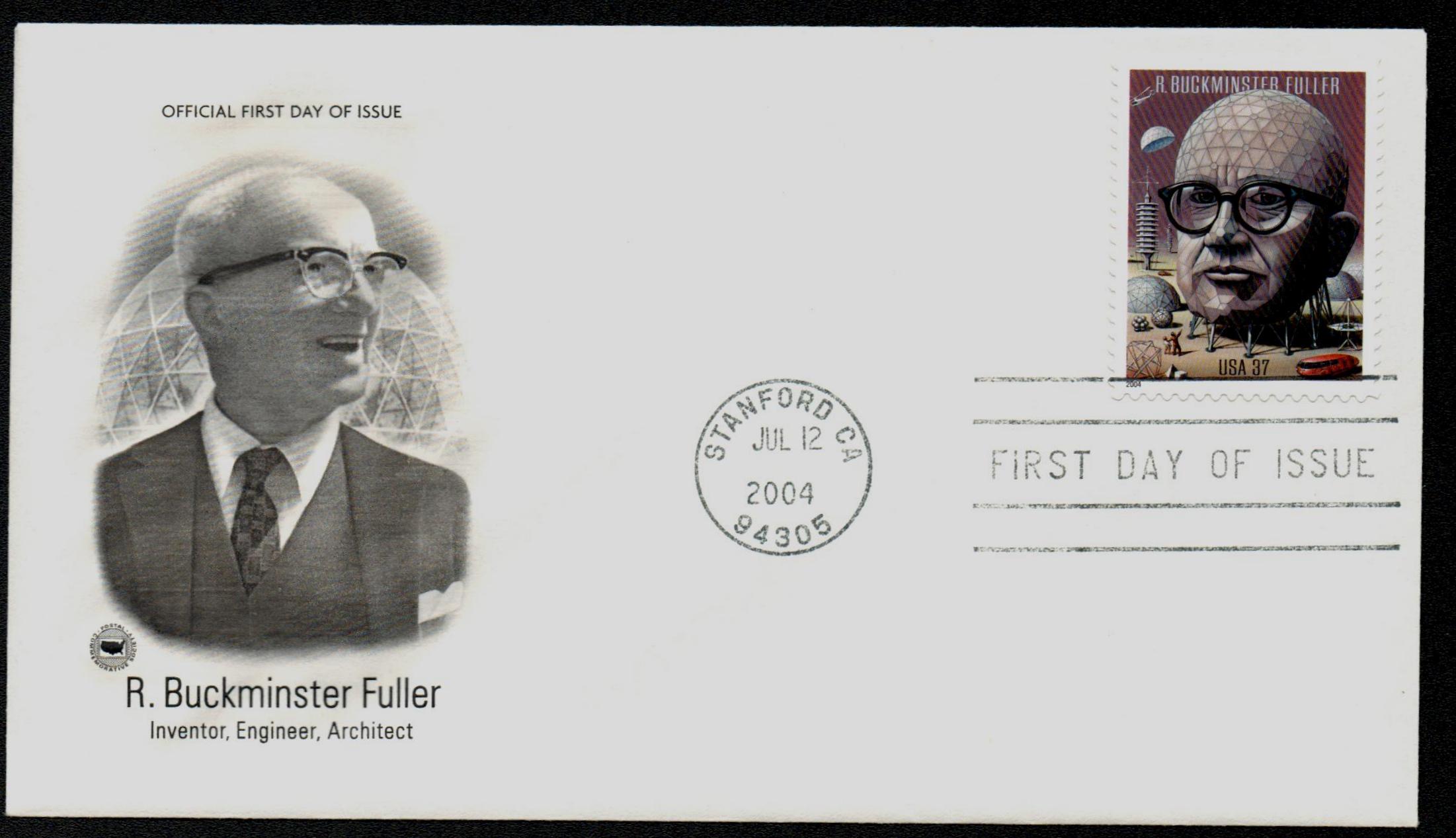 2004 37¢ Buckminster Fuller Classic First Day Cover