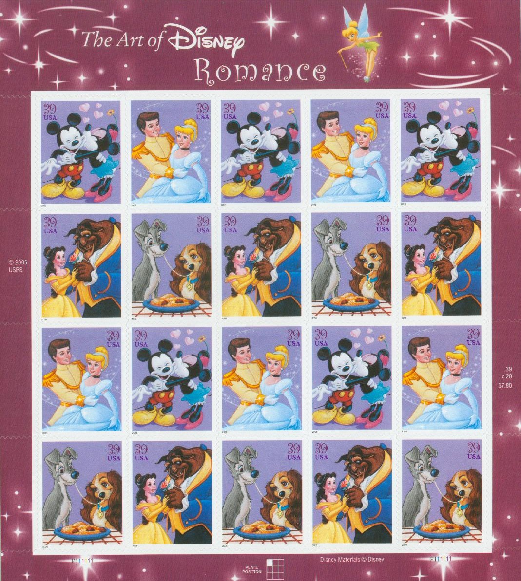 42c Disney Imagination Stamps .. Unused US Postage Stamps .. Block of 4 –  treasurefoxstamps
