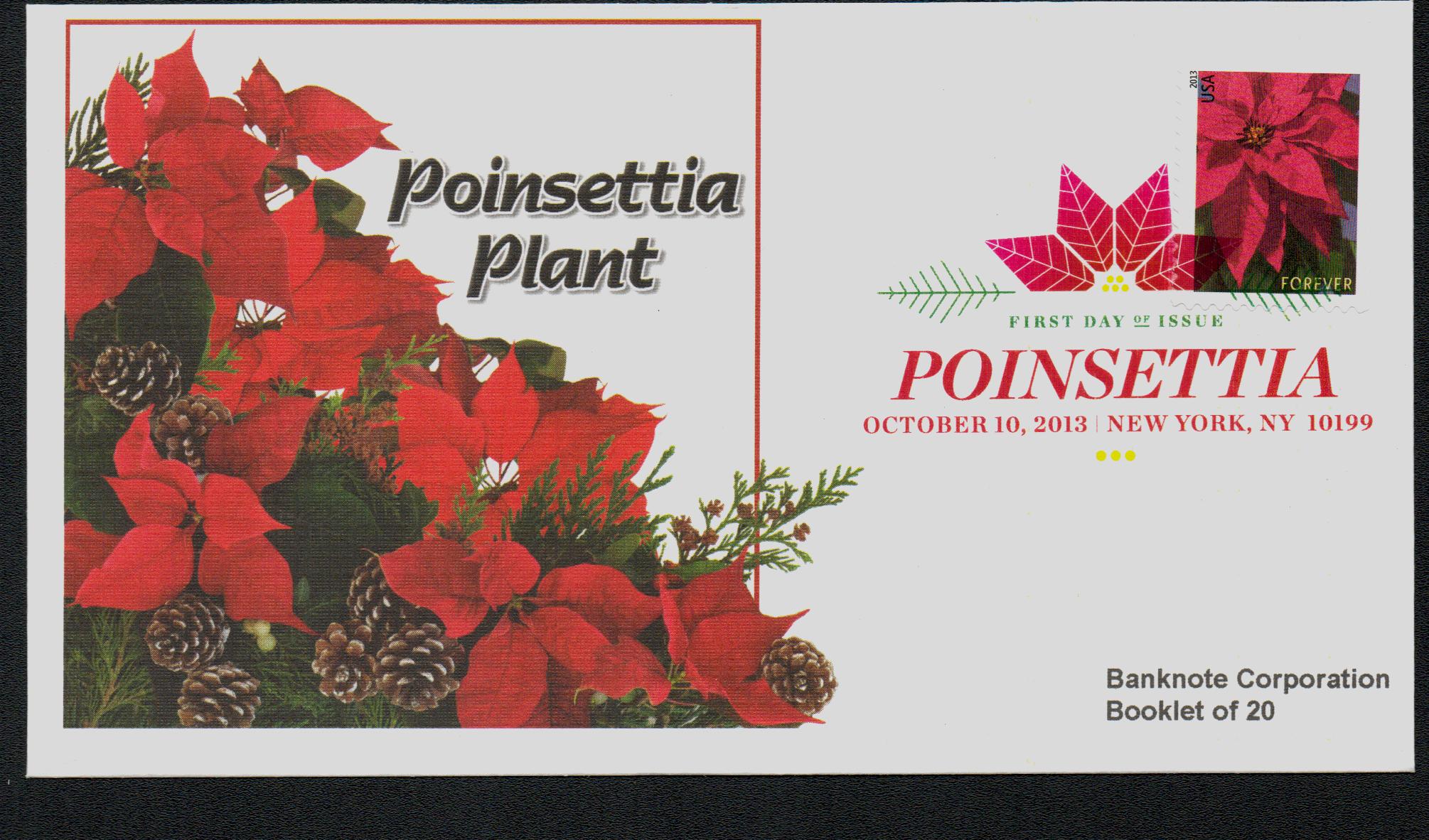  2018 Global Poinsettia Forever Stamps Always Good for 1 Oz  International First Class Mail - Block of 4 Stamps : Arts, Crafts & Sewing
