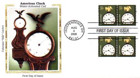 U.S. #3762 – American Clock Silk First Day Cover.