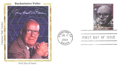 2004 37¢ Buckminster Fuller Colorano Silk Cachet First Day Cover