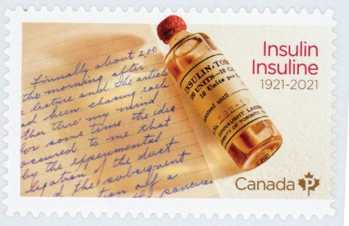 2021 Insulin-100th Anniversary, Mint, Booklet Stamp, Canada