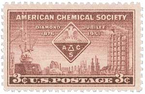 1951 American Chemical Society stamp