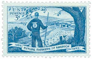 1953 3Â¢ Future Farmers of America stamp