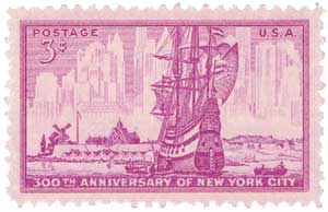 1953 3Â¢ New York City stamp