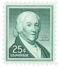 1958 Paul Revere stamp