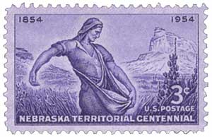 1954 Nebraska Territory stamp