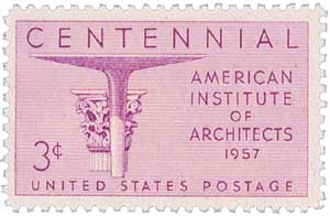 1957 3¢ Architects Institute