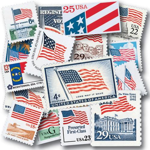 1957-2003 US Flag Collection, 141 stamps