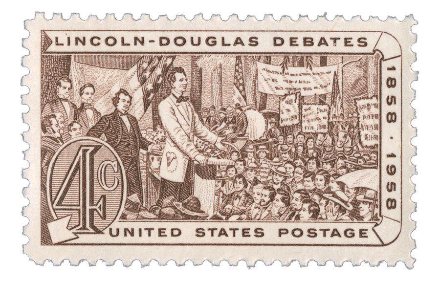 1958 Lincoln-Douglas Debates stamp