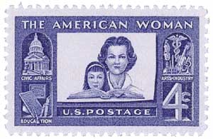 1960 4Â¢ American Woman stamp