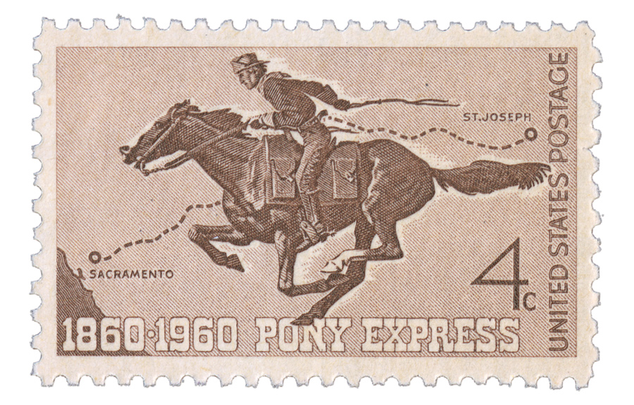 1960 4¢ Pony Express Centennial