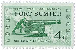 1961 4Â¢ Civil War Centennial: Firing on Fort Sumter