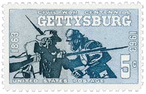 1963 5Â¢ Civil War Centennial: Battle of Gettysburg stamp