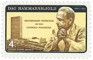 1962 4¢ Dag Hammarskjold