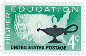 1962 4¢ Higher Education stamp