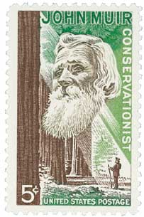 1964 5¢ John Muir stamp
