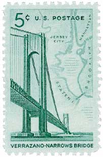 U.S. #1258 was issued on the day the bridge opened.