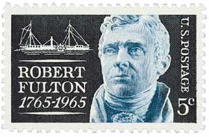 1965 Robert Fulton stamp