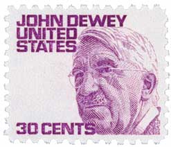1968 30¢ Prominent Americans: John Dewey stamp
