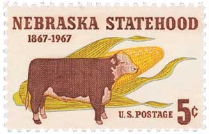 1967 Nebraska Statehood stamp