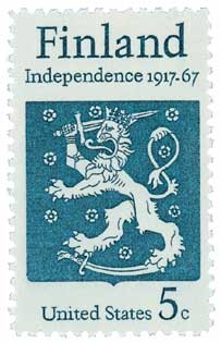 1967 Finnish Independence stamp
