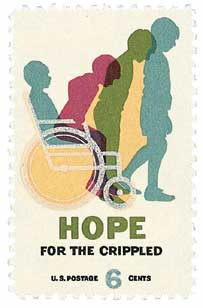 1969 Hope for the Crippled stamp
