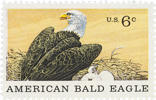 1970 6¢ American Bald Eagle