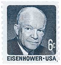 1970 6¢ Dwight D. Eisenhower stamp