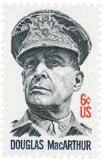 U.S. #1424 was issued on MacArthur’s 91st birthday.