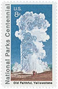 Yellowstone National Park stamp