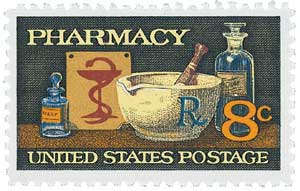 1972 Pharmacy stamp