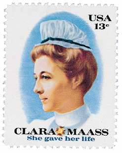 1976 13Â¢ Clara Maass 