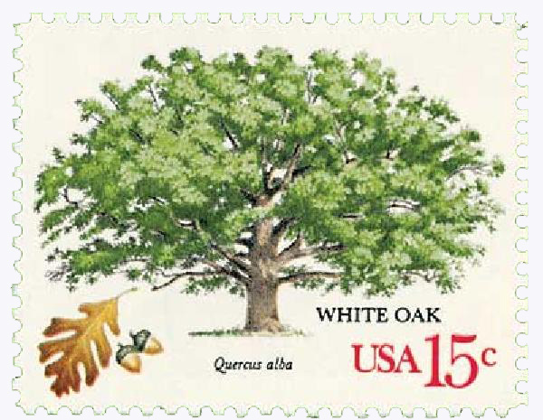1978 15¢ American Trees: White Oak stamp