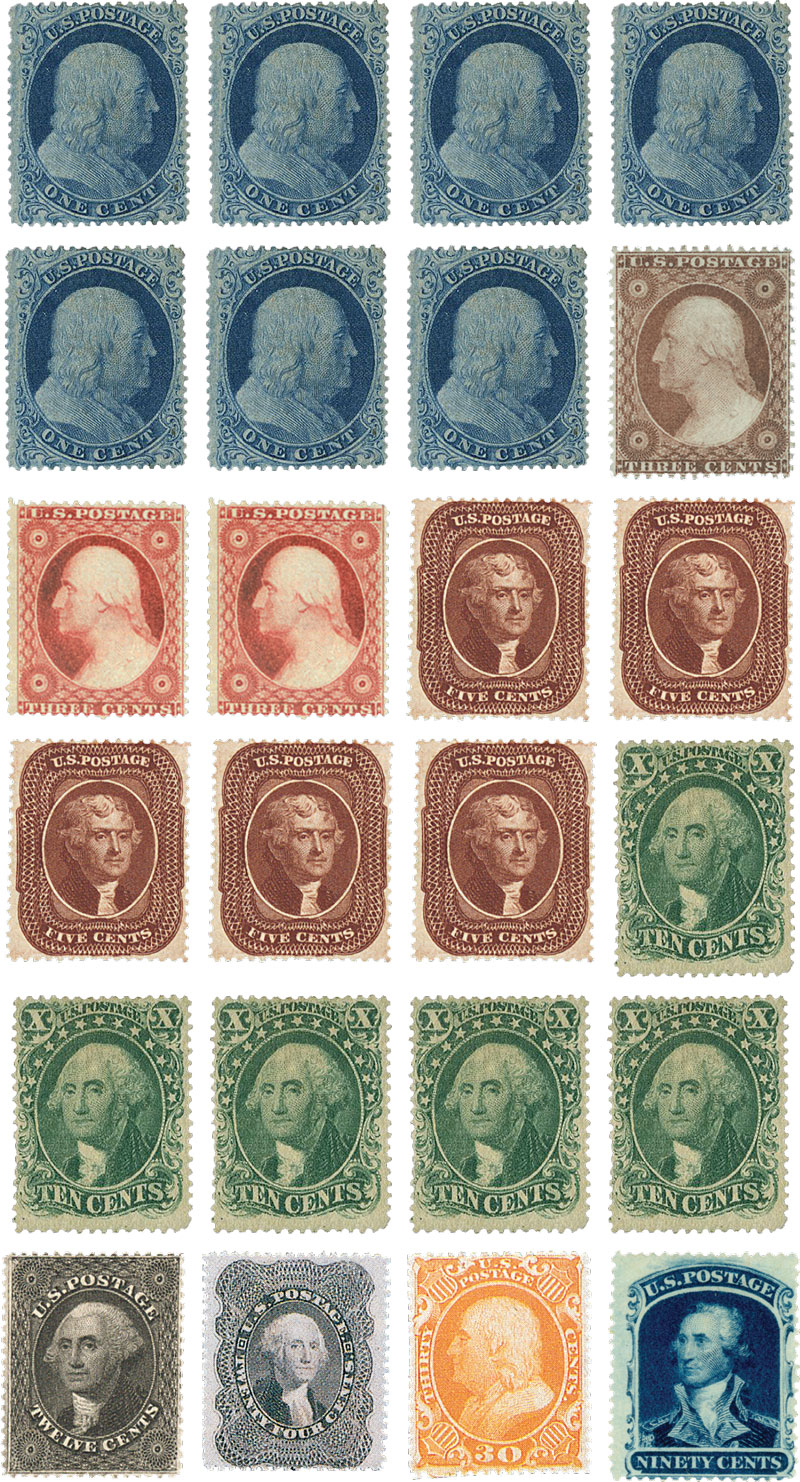 Complete Set, 1857-61 Issue