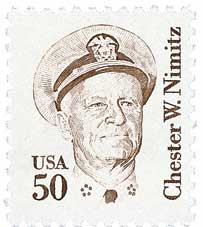 U.S. #1869 – Admiral Chester Nimitz helped plan the battle.