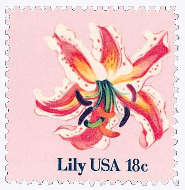 1981 Lily stamp