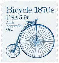 1870s Bicycle stamp