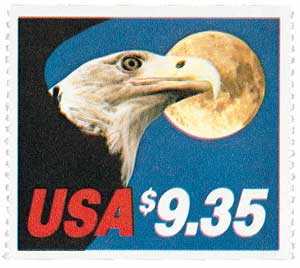 1983 $9.35 Eagle and Full Moon Express Mail Booklet Stamp