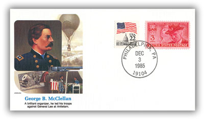 Item #20070 – Commemorative cover marking McClellan’s 159th birthday.