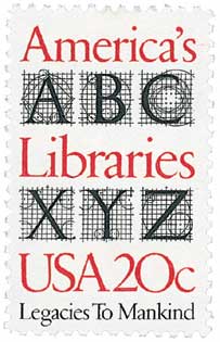 1982 20¢ America's Libraries