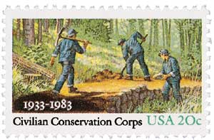 1983 20¢ Civilian Conservation Corps stamp
