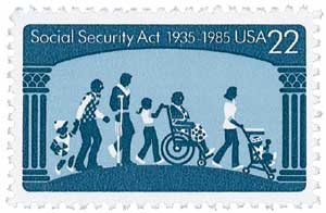 1985 Social Security stamp