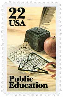 1985 22Â¢ Public Education in America stamp