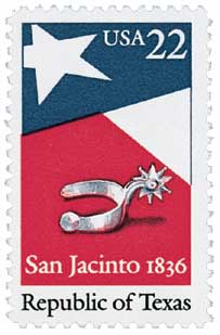 U.S. #2204 was issued for the 150th anniversary of the Republic of Texas.